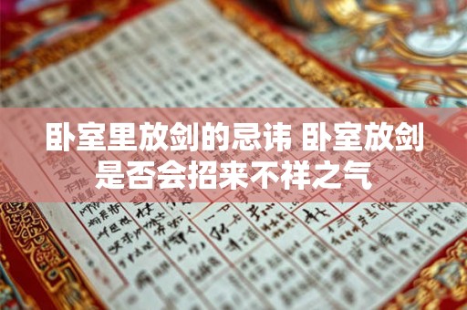 卧室里放剑的忌讳 卧室放剑是否会招来不祥之气