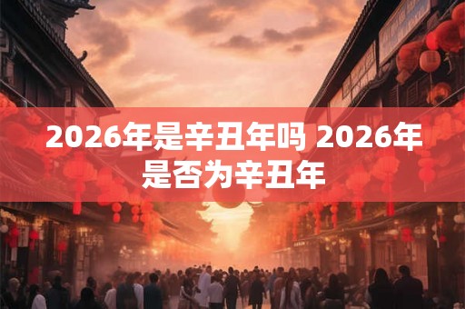 2026年是辛丑年吗 2026年是否为辛丑年