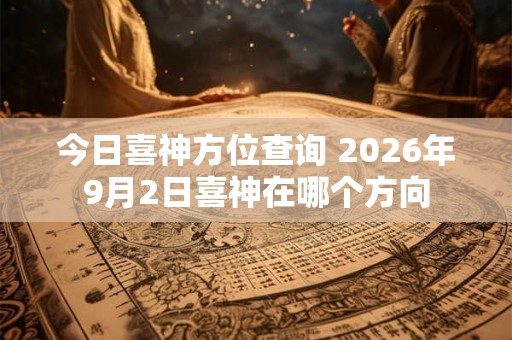 今日喜神方位查询 2026年9月2日喜神在哪个方向