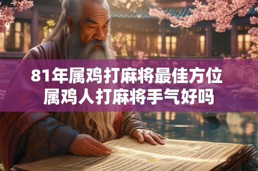 81年属鸡打麻将最佳方位 属鸡人打麻将手气好吗