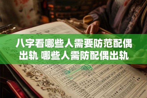 八字看哪些人需要防范配偶出轨 哪些人需防配偶出轨