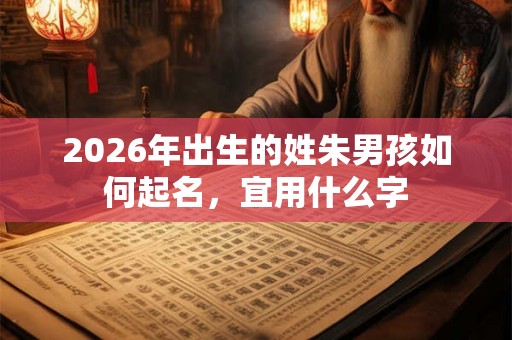 2026年出生的姓朱男孩如何起名，宜用什么字