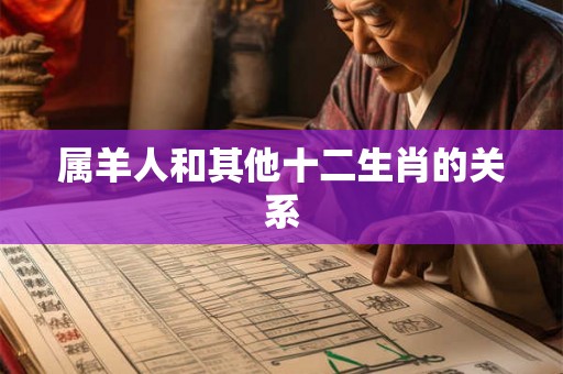 属羊人和其他十二生肖的关系