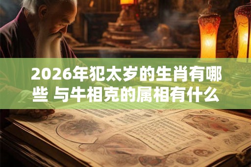 2026年犯太岁的生肖有哪些 与牛相克的属相有什么