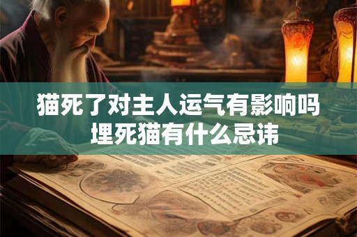 猫死了对主人运气有影响吗  埋死猫有什么忌讳