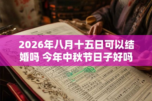 2026年八月十五日可以结婚吗 今年中秋节日子好吗
