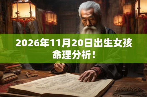 2026年11月20日出生女孩命理分析！