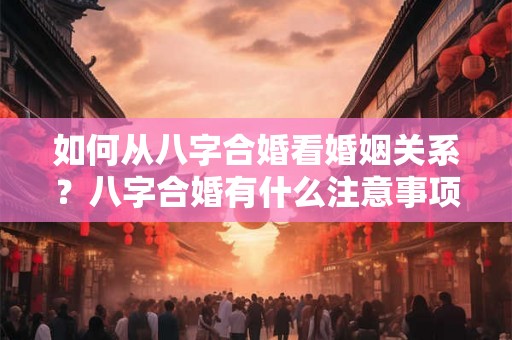 如何从八字合婚看婚姻关系?八字合婚有什么注意事项? 如何从八字合婚看婚姻关系?八字合婚有什么注意事项?