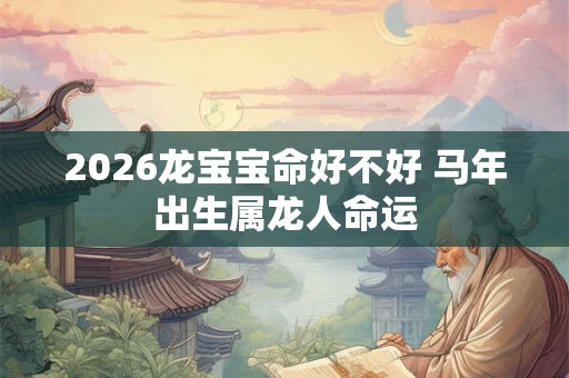 2026龙宝宝命好不好 马年出生属龙人命运