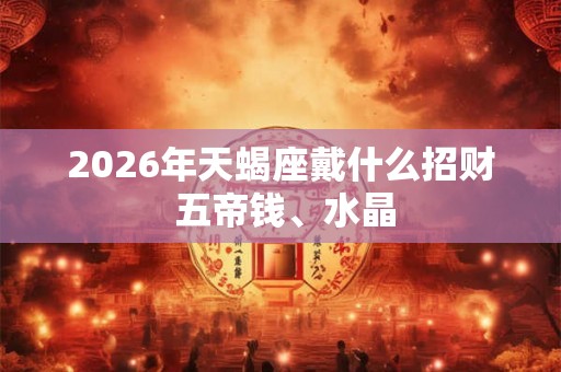 2026年天蝎座戴什么招财 五帝钱、水晶