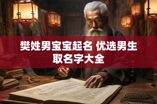 樊姓男宝宝起名 优选男生取名字大全