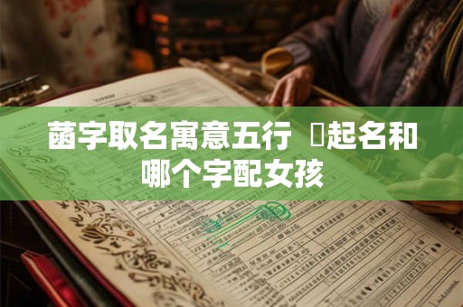 菡字取名寓意五行  莯起名和哪个字配女孩