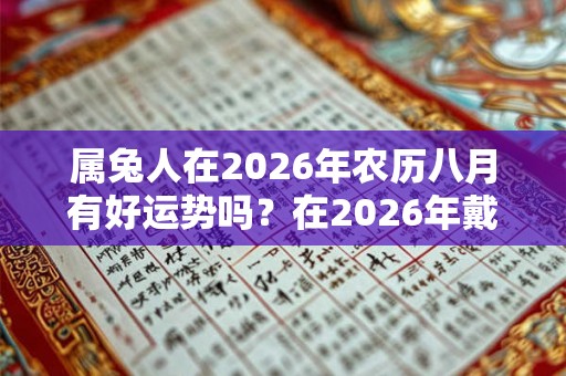 属兔人在2026年农历八月有好运势吗？在2026年戴什么吉祥物
