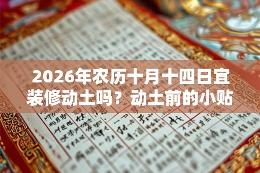 2026年农历十月十四日宜装修动土吗？动土前的小贴士