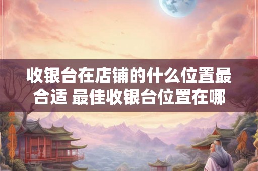 收银台在店铺的什么位置最合适 最佳收银台位置在哪里 收银台在店铺的什么位置最合适 最佳收银台位置在哪里