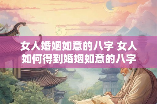 女人婚姻如意的八字 女人如何得到婚姻如意的八字 女人婚姻如意的八字 女人如何得到婚姻如意的八字