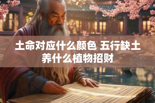 土命对应什么颜色 五行缺土养什么植物招财