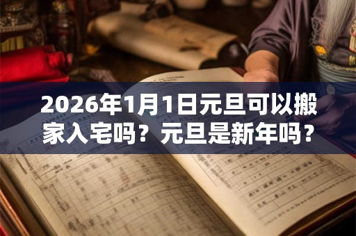 2026年1月1日元旦可以搬家入宅吗？元旦是新年吗？