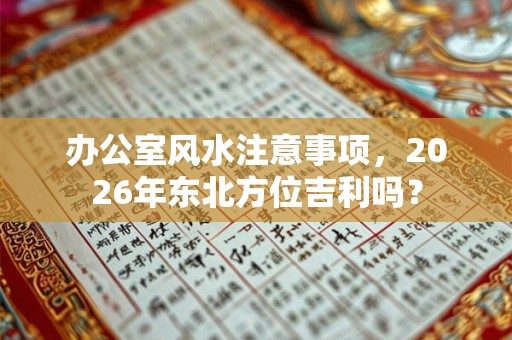 办公室风水注意事项，2026年东北方位吉利吗？