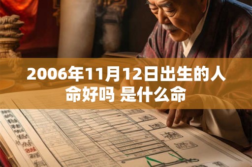 2006年11月12日出生的人命好吗 是什么命 2006年11月12日出生的人命好吗 是什么命
