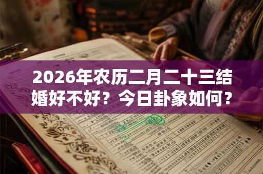 2026年农历二月二十三结婚好不好?今日卦象如何? 2026年农历二月二十三结婚好不好?今日卦象如何?