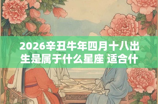 2026辛丑牛年四月十八出生是属于什么星座 适合什么职业