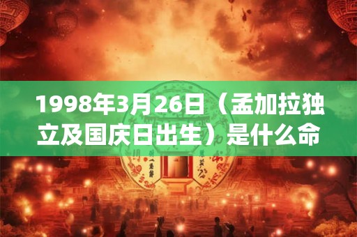 1998年3月26日(孟加拉独立及国庆日出生)是什么命_命运如何 1998年3月26日(孟加拉独立及国庆日出生)是什么命_命运如何
