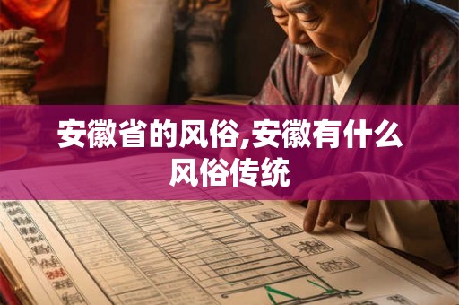 安徽省的风俗,安徽有什么风俗传统