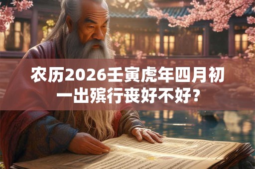 农历2026壬寅虎年四月初一出殡行丧好不好？