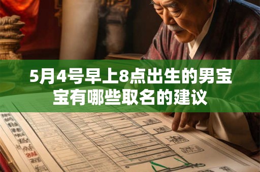 5月4号早上8点出生的男宝宝有哪些取名的建议