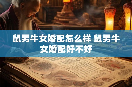 鼠男牛女婚配怎么样 鼠男牛女婚配好不好