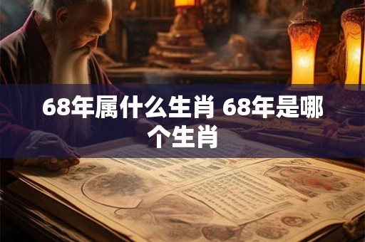 68年属什么生肖 68年是哪个生肖 68年属什么生肖 68年是哪个生肖