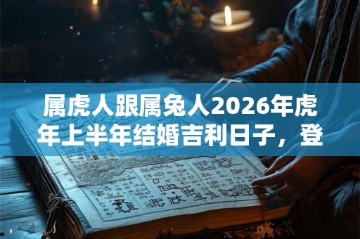 属虎人跟属兔人2026年虎年上半年结婚吉利日子，登记结婚需要带什么？