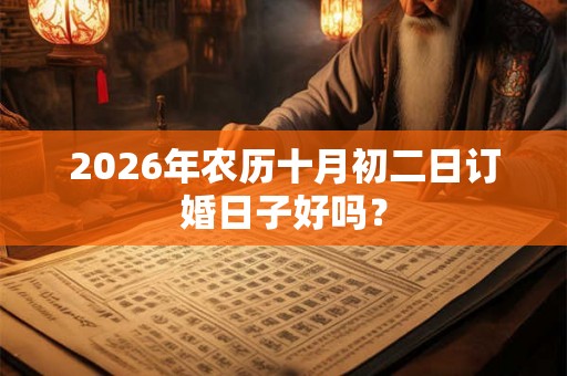 2026年农历十月初二日订婚日子好吗？