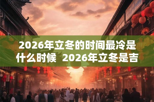 2026年立冬的时间最冷是什么时候 2026年立冬是吉日吗 2026年立冬的时间最冷是什么时候 2026年立冬是吉日吗