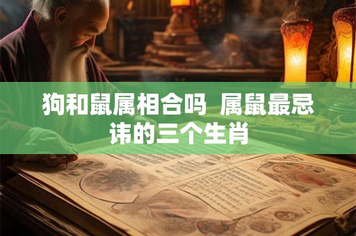 狗和鼠属相合吗  属鼠最忌讳的三个生肖