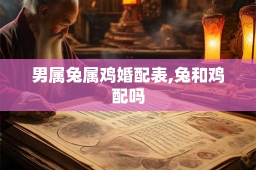 男属兔属鸡婚配表,兔和鸡配吗