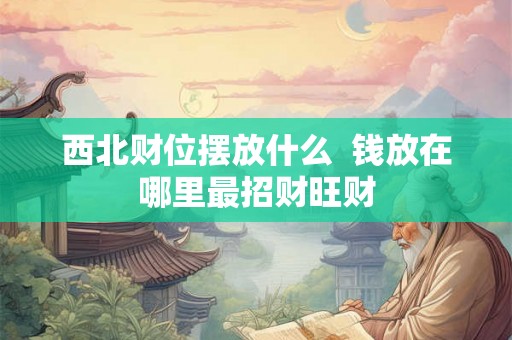 西北财位摆放什么  钱放在哪里最招财旺财