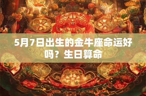 5月7日出生的金牛座命运好吗？生日算命