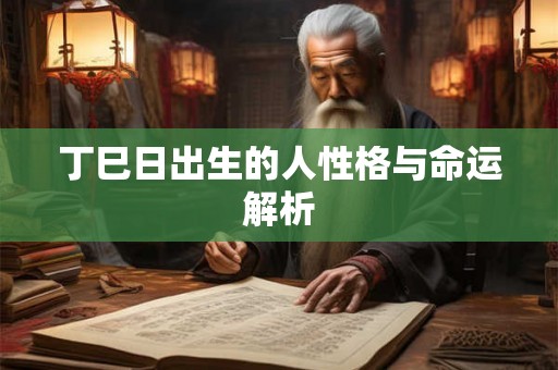 丁巳日出生的人性格与命运解析