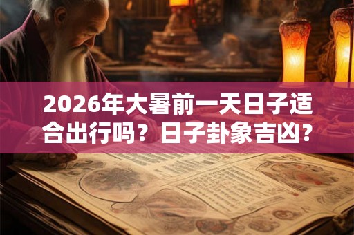 2026年大暑前一天日子适合出行吗？日子卦象吉凶？
