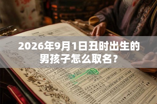 2026年9月1日丑时出生的男孩子怎么取名？