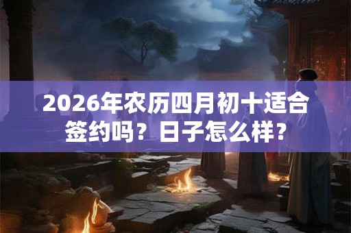 2026年农历四月初十适合签约吗？日子怎么样？