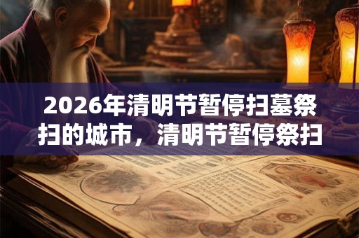 2026年清明节暂停扫墓祭扫的城市,清明节暂停祭扫活动的城市 2026年清明节暂停扫墓祭扫的城市,清明节暂停祭扫活动的城市