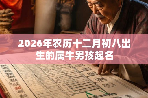 2026年农历十二月初八出生的属牛男孩起名
