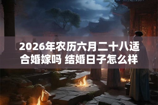 2026年农历六月二十八适合婚嫁吗 结婚日子怎么样