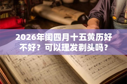 2026年闰四月十五黄历好不好？可以理发剃头吗？