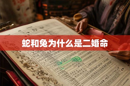 蛇和兔为什么是二婚命