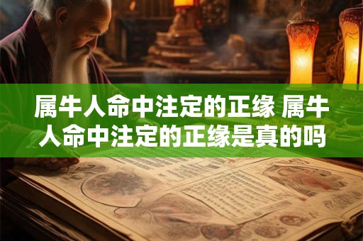 属牛人命中注定的正缘 属牛人命中注定的正缘是真的吗 属牛人命中注定的正缘 属牛人命中注定的正缘是真的吗
