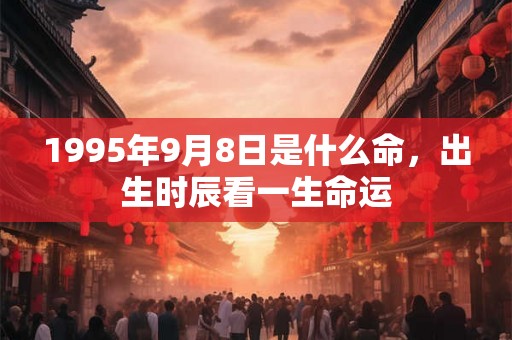 1995年9月8日是什么命，出生时辰看一生命运
